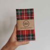 christmas plaid unpaper towel