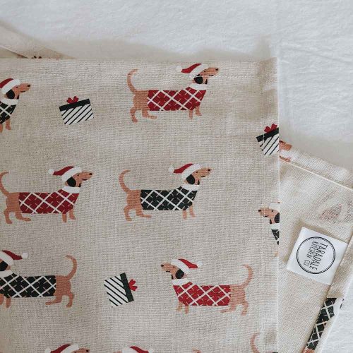 Taradale Kitchen Co Dachshund Christmas Napkins